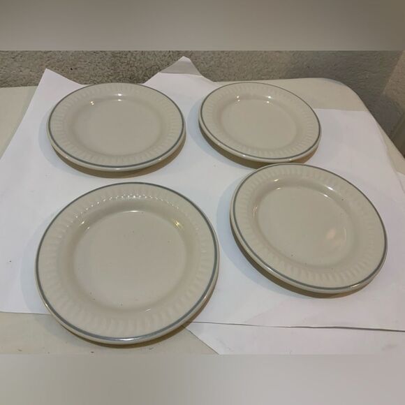 American Commercial China Co Vintage Restaurantware appetizer plates set 4 - Picture 1 of 7